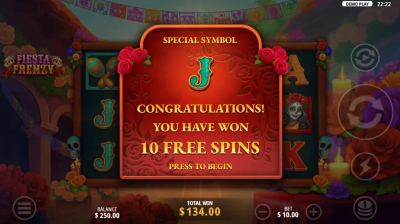 Fiesta Frenzy - Free Spins con simboli espansivi